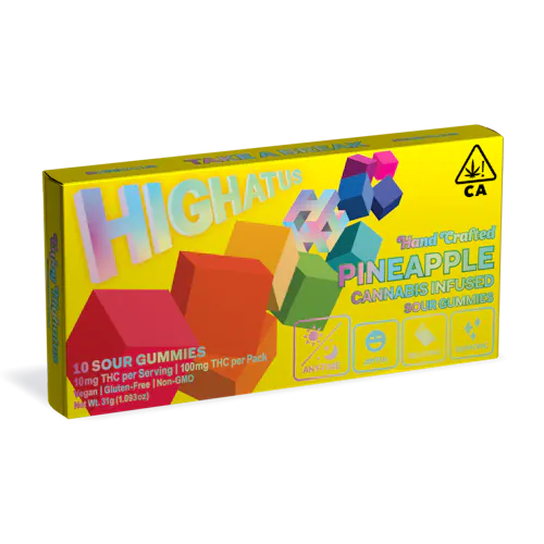 Pineapple Sour Gummies | 100mg-active