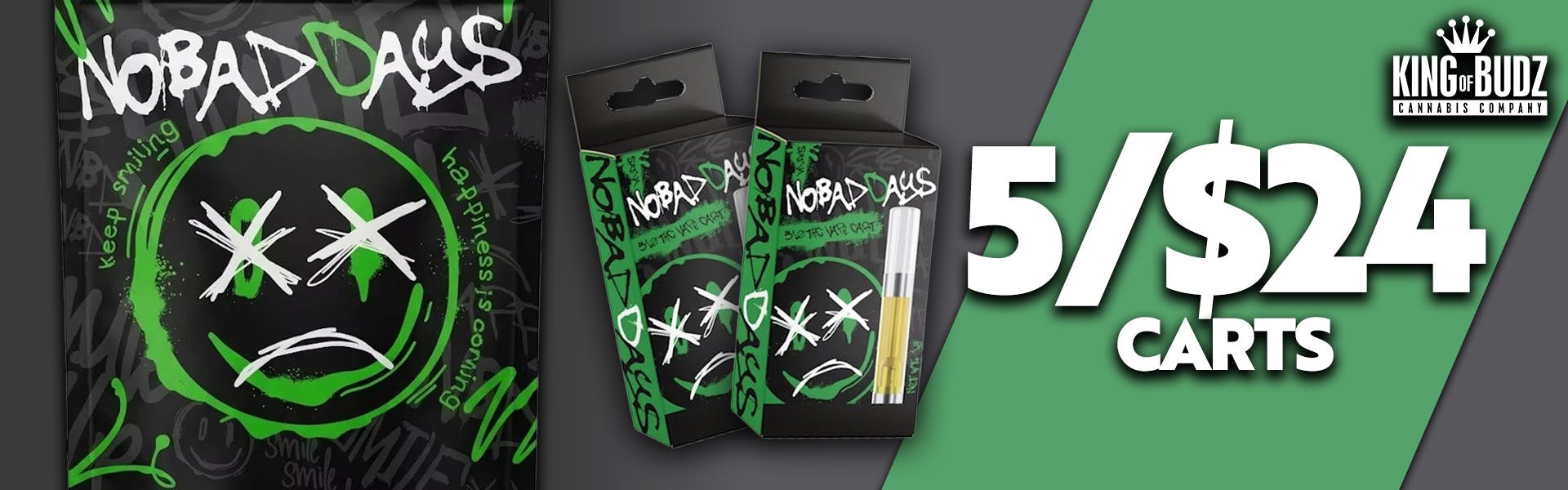 No Bad Days 1g Carts 5/$24