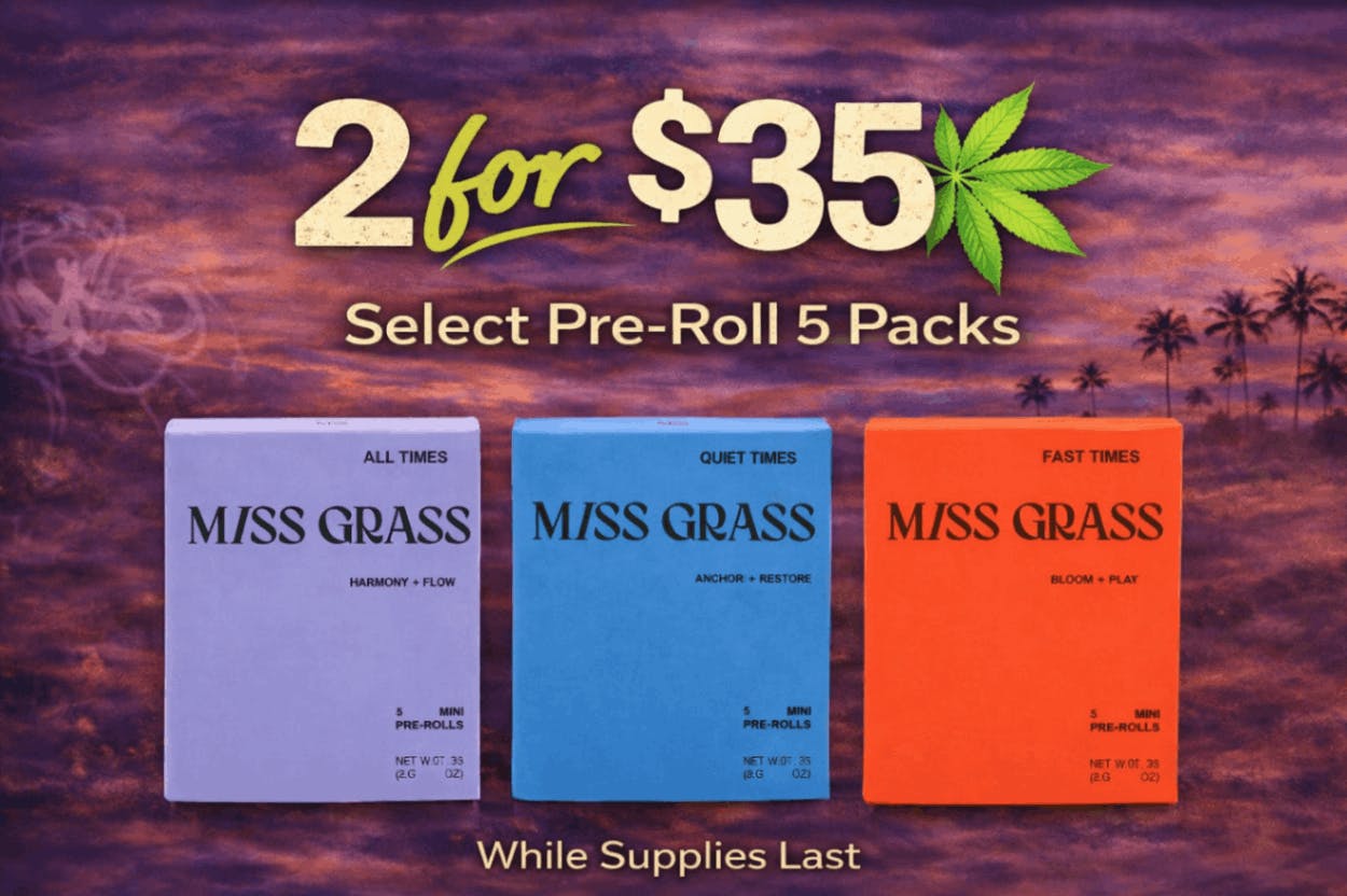 2 FOR $35 – PRE-ROLL 5 PACKS