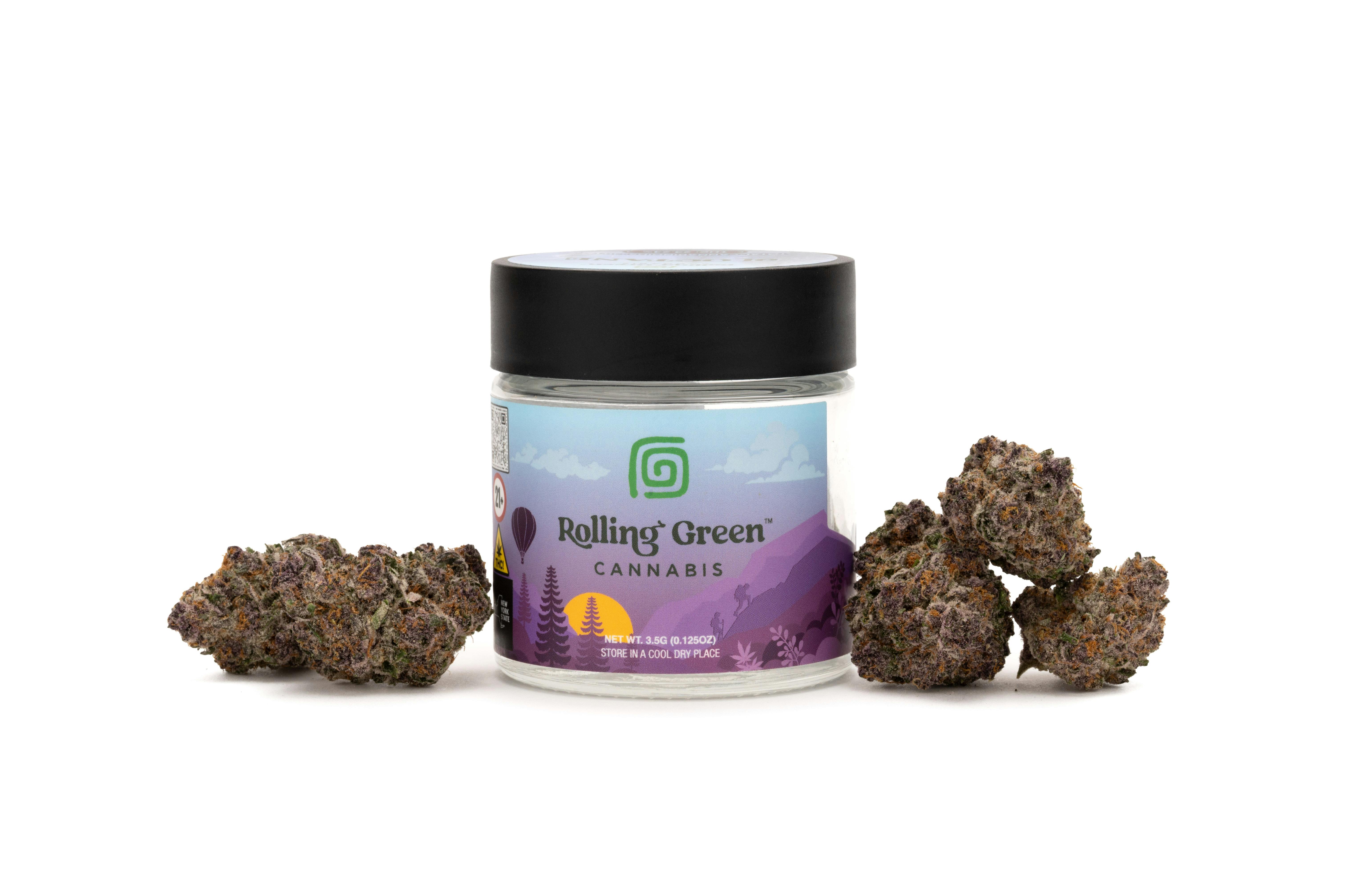 Rolling Green Cannabis-3.5G-Jar-Alien Cherry