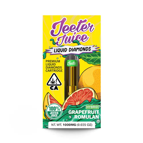 Grapefruit Romulan Premium Diamonds Vape Cartridge | 1g-1