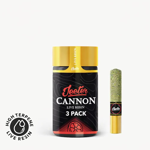 Jeeter - 3-Pack .5g Live Resin Cannons - Big Daddy Purple