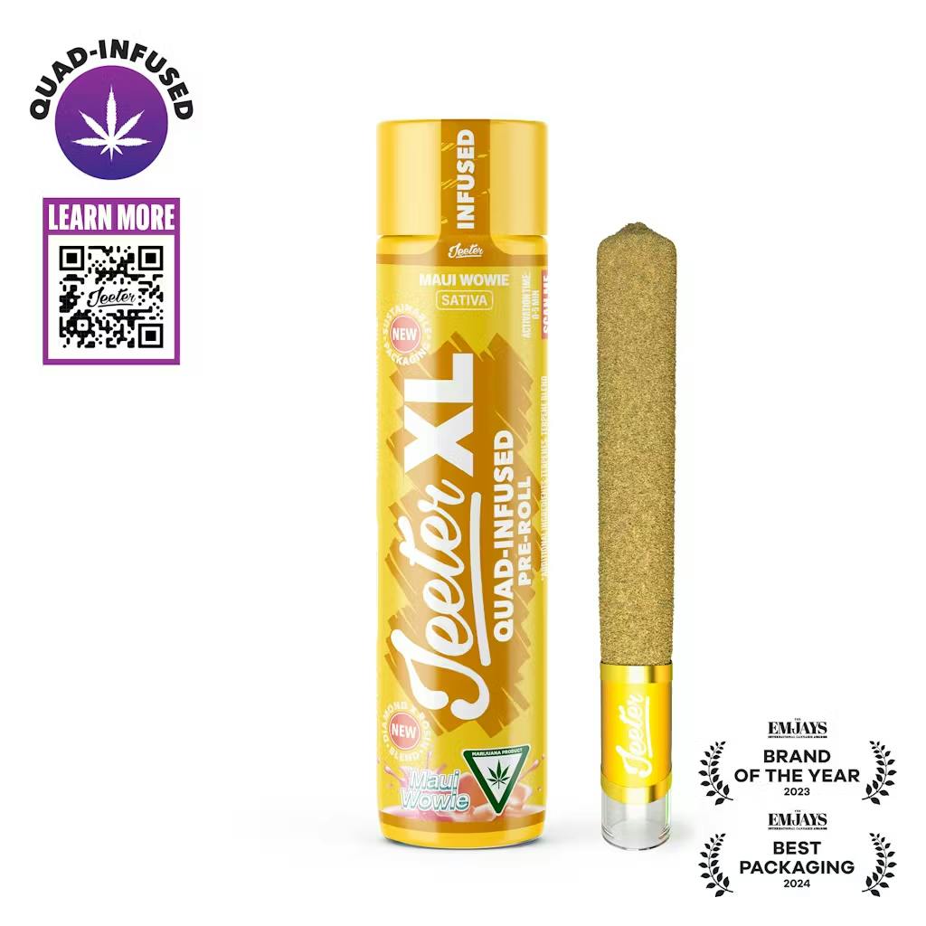 Jeeter - 2g Quad Infused Preroll - Maui Wowie