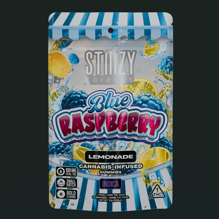 STIIIZY Blue Raspberry Blast (I) Gummies 10mg 10pk | The