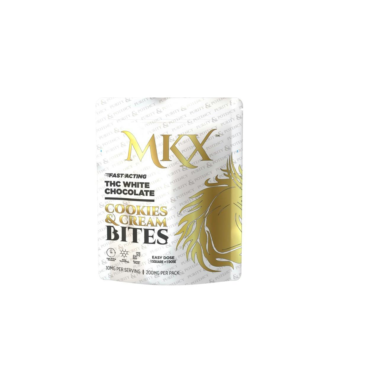 MKX - Chocolate Bites - (200mg) - **WHITE CHOCOLATE COOKIES & CREAM** (2/$12)