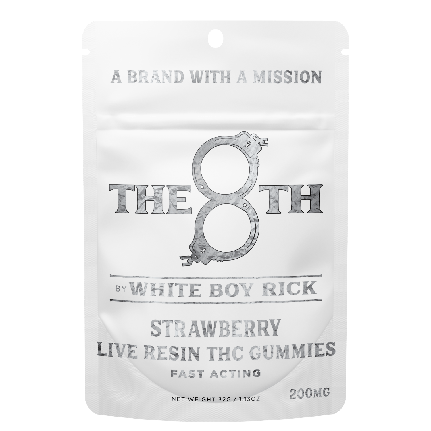 By White Boy Rick | Strawberry - Live Resin Gummies | Fast Acting | 200MG by The 8th – Edibles at Gatsby Cannabis