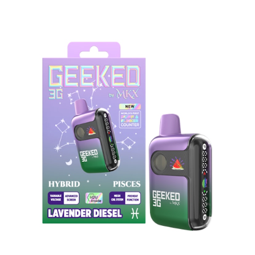Geeked by MKX 3g Disposable Lavender Diesel