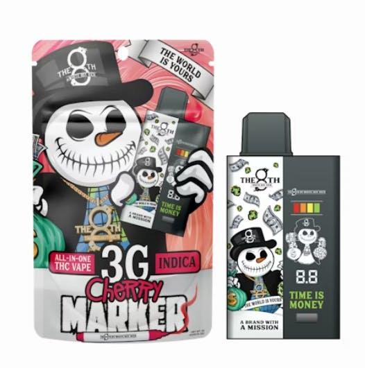 The 8th THE 8th | CHERRY MARKER | DISPOSABLE INDICA — VAPORIZERS