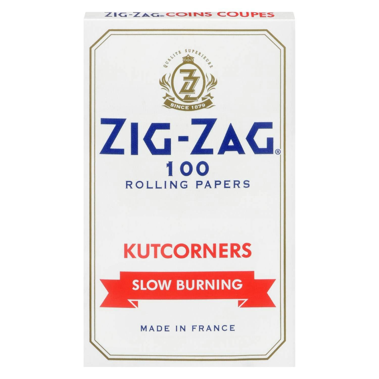 Zig Zag | Single Wide Kutcorners White Rolling Papers - 100pk