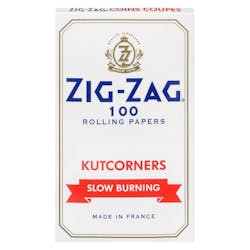 Zig Zag | Single Wide Kutcorners White Rolling Papers - 100pk