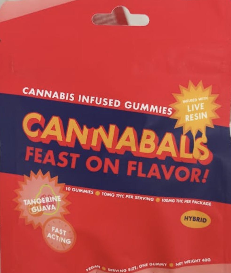 Cannabals Tangerine Guava Live Resin Gummies 100mg