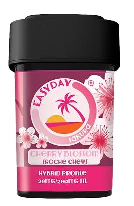Easyday Edibles Chews: Cherry Blossom 20mg (200mg/10pk
