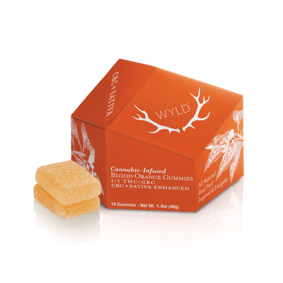 WYLD - 200mg THC: 200mg CBC Gummies - Blood Orange