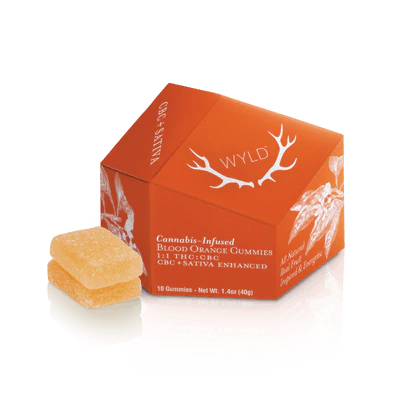WYLD - 200mg THC: 200mg CBC Gummies - Blood Orange
