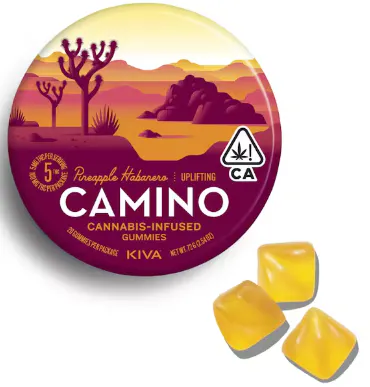 Kiva Camino Gummies - Pineapple Habanero 100mg at Harborside (Oakland)