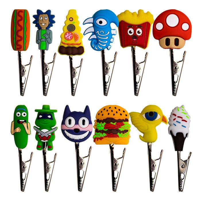 Silicone Character Roach Clips - Assorted