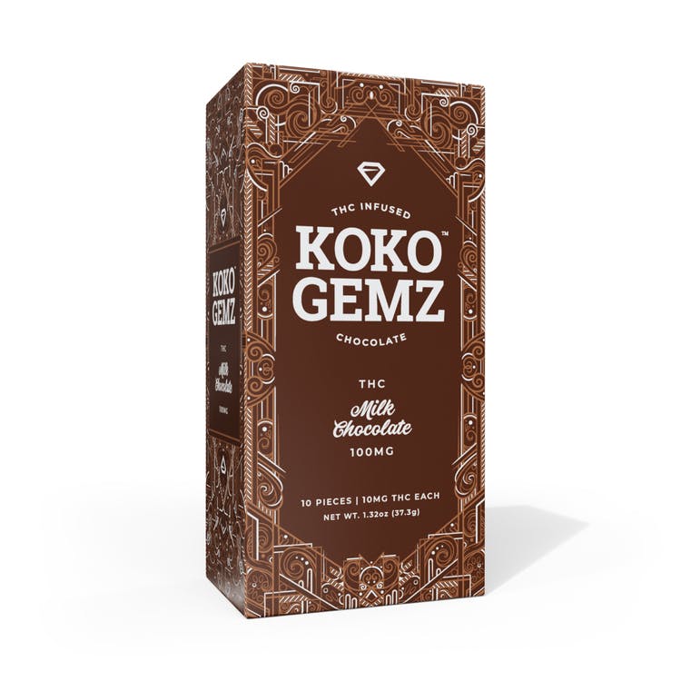 Koko Gemz: Sea Salt Milk Chocolate - 10pk 100mg