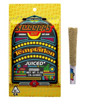 Product Infused Preroll | Temptation (H) | Juiced 5pk | Sluggers