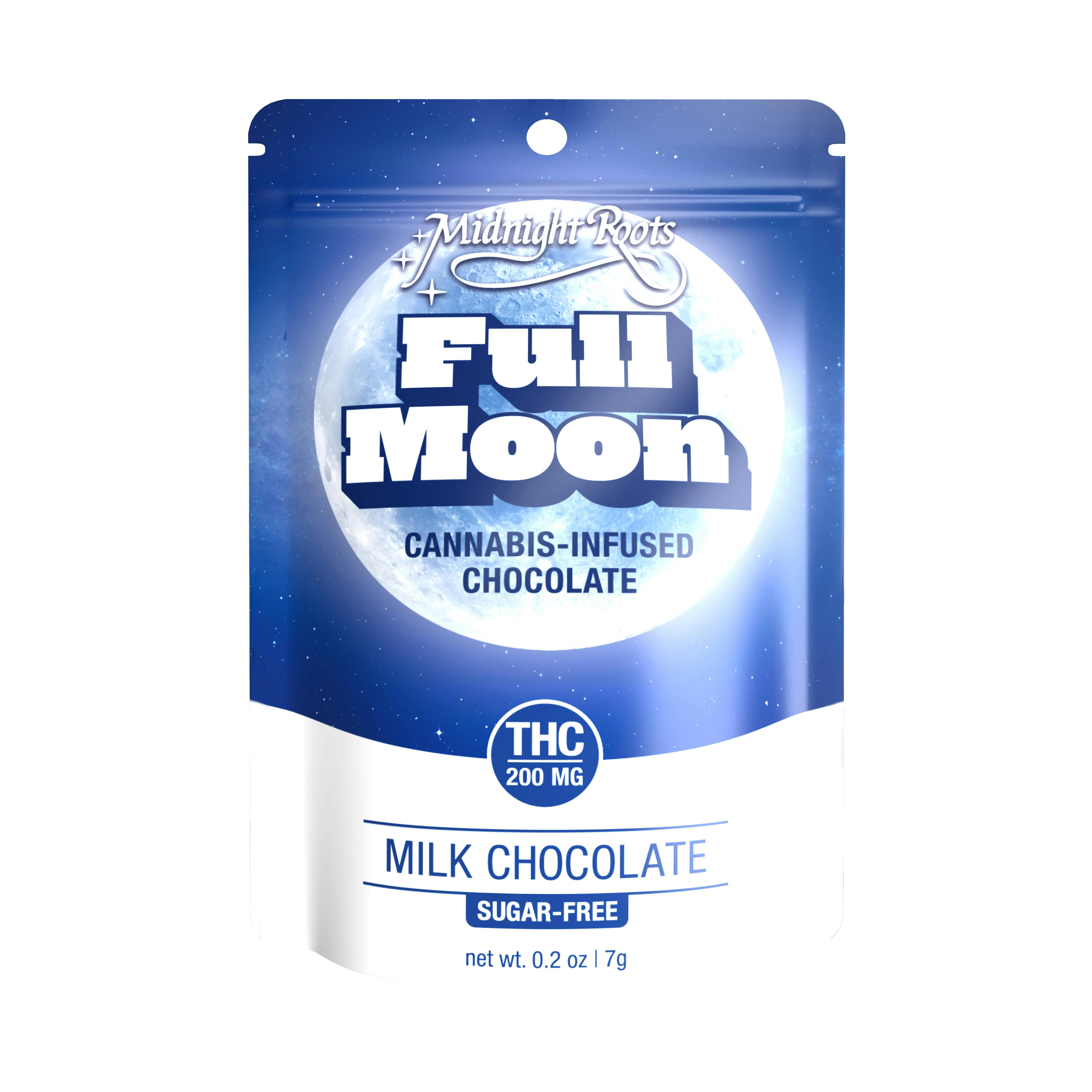 Midnight Roots - 200mg Full Moon - Milk Chocolate Sugar Free