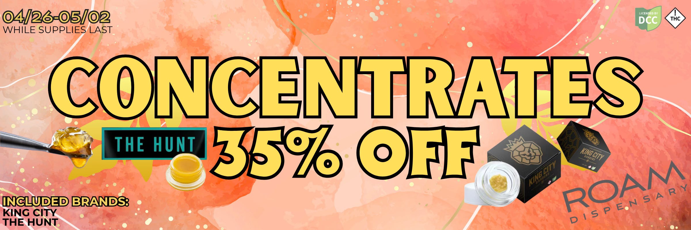 concentrates from King City and The Hunt 35% Off
