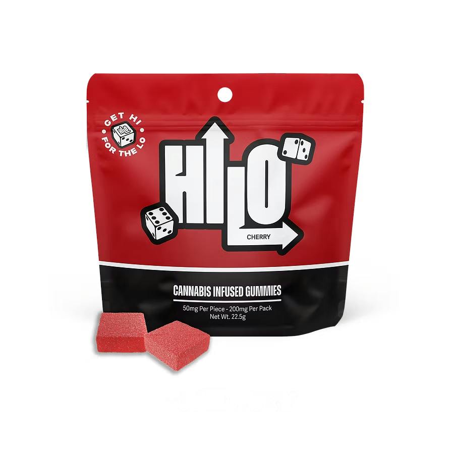 Hi-Lo - 200mg Live Resin Gummies - Cherry