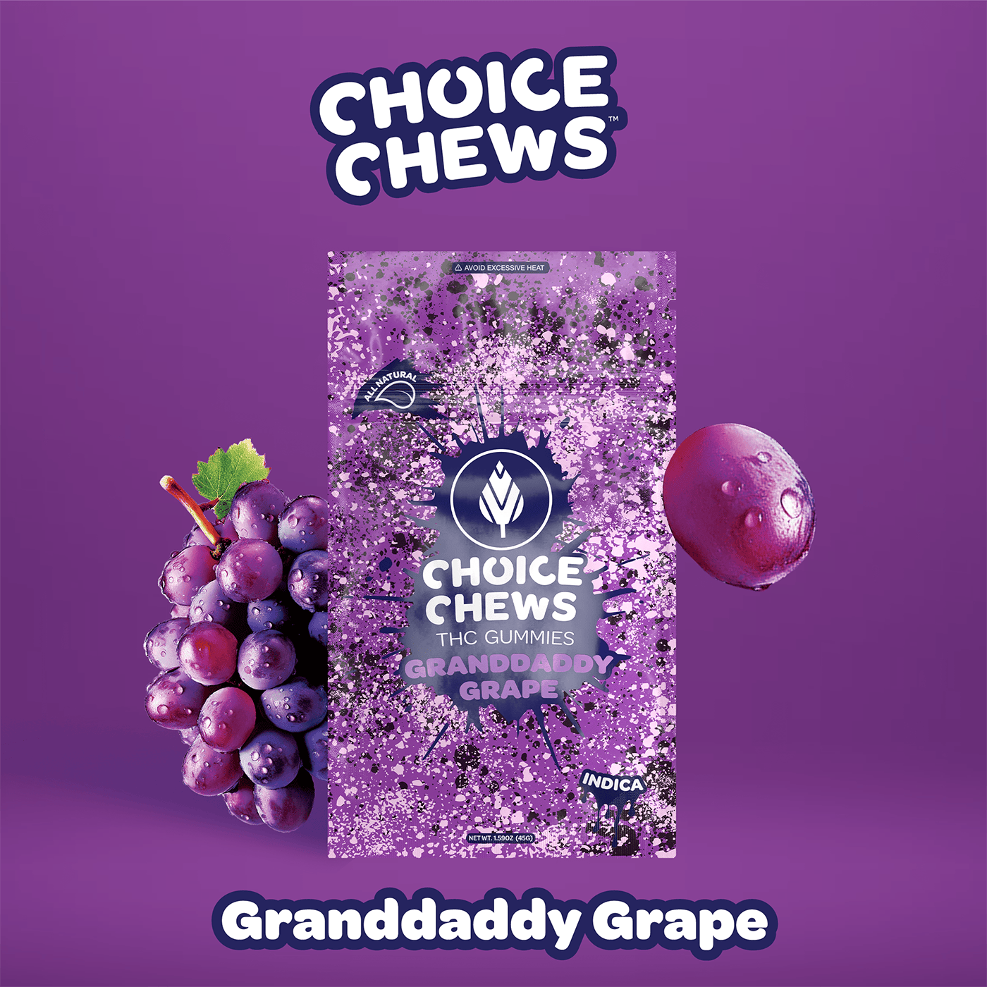 Grandaddy Grape | Infused Gummies | by Choice Chews - CNA Stores