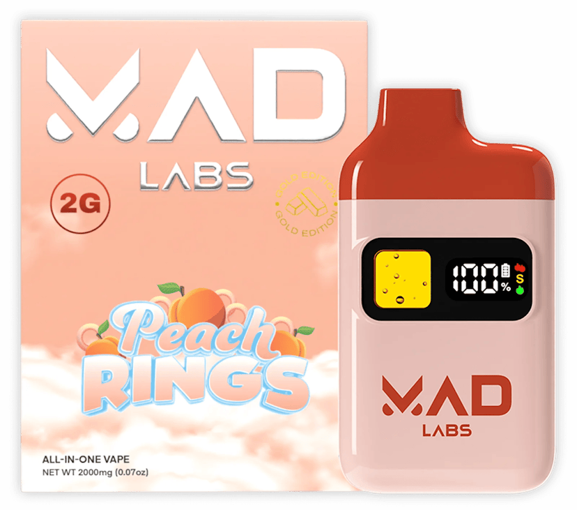 Mad Labs - 2g Disposable - Peach Rings