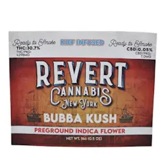 REVERT - BUBBA KUSH - KIEF INFUSED PREGROUND FLOWER - 14G