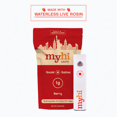 MyHi | Holiday Bundle Social Sativa Berry 1G Vape + 10MG Berry Stir Stick-active
