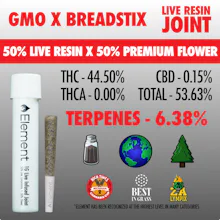 Element x Ragged Wizard - 1g Live Resin Joint - GMO x Breadstix - PRE_ROLLS by Element at King of Budz