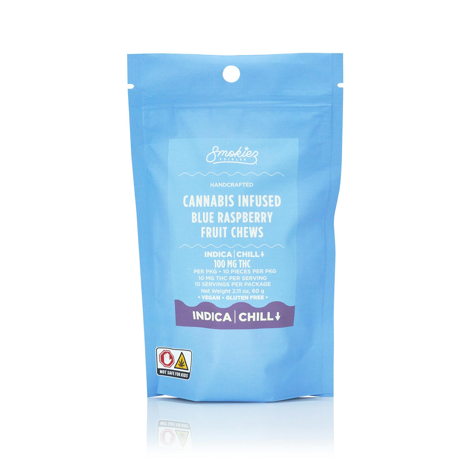 SMOKIEZ Sweet Blue Raspberry Gummies 10mg 10pk