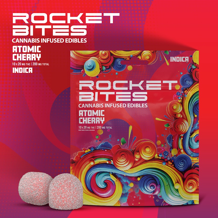 Rocket Bites - 200mg Edible Gummies - Atomic Cherry