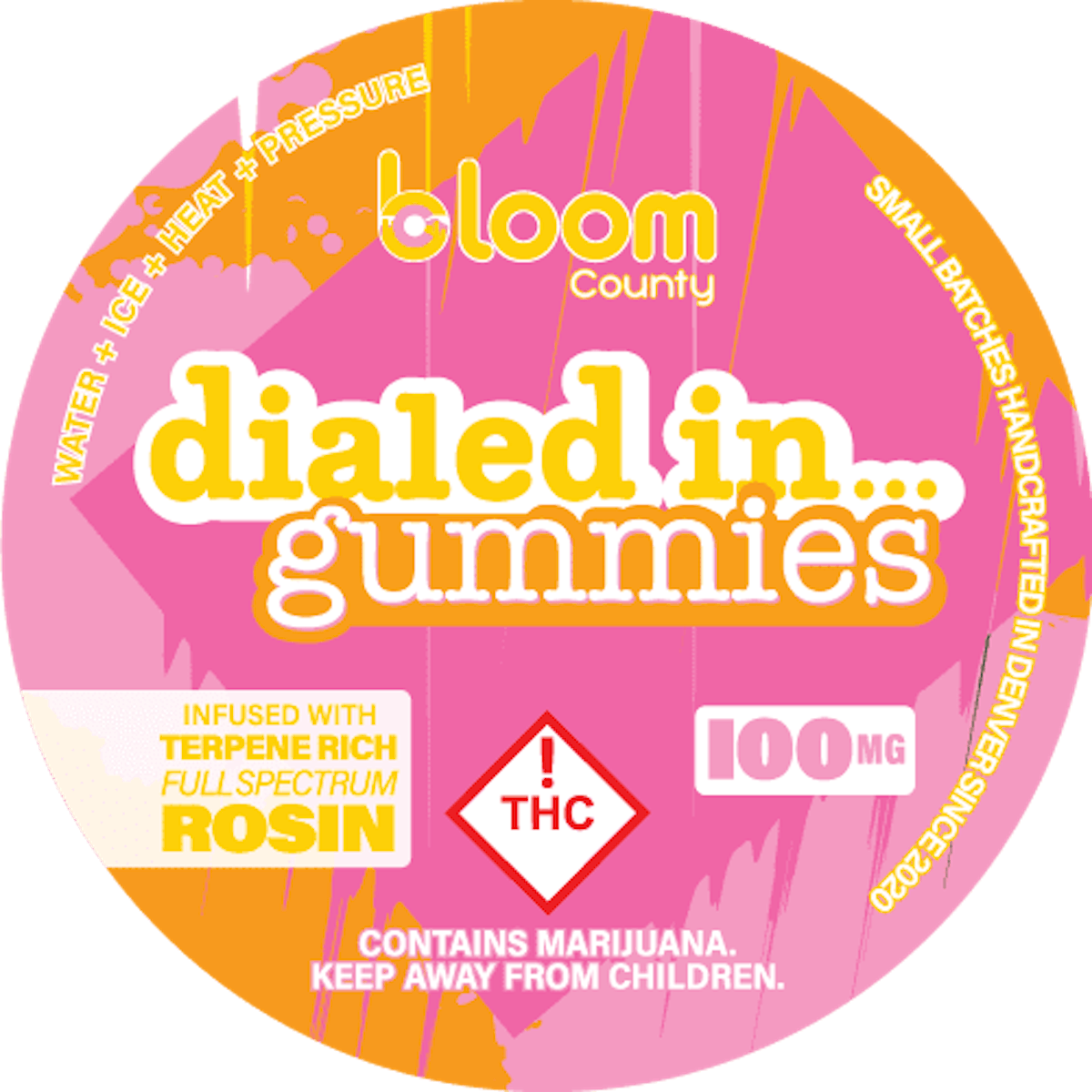 Photo of Dialed In – Rosin Gummies – Blue Nxrds (I) 100mg