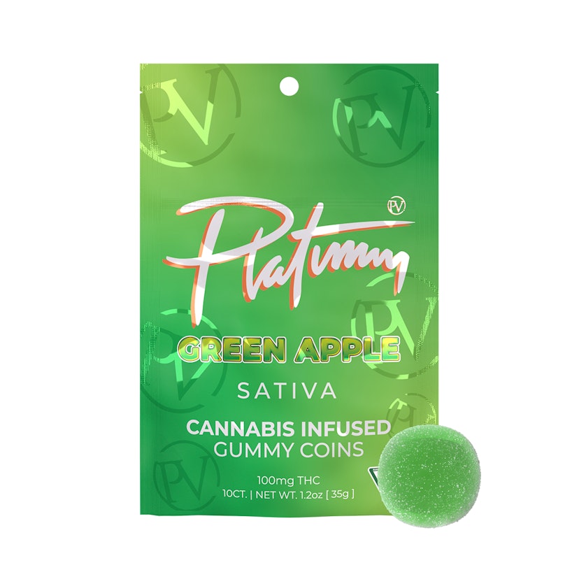 Platinum Vape | 200mg Gummies | Green Apple