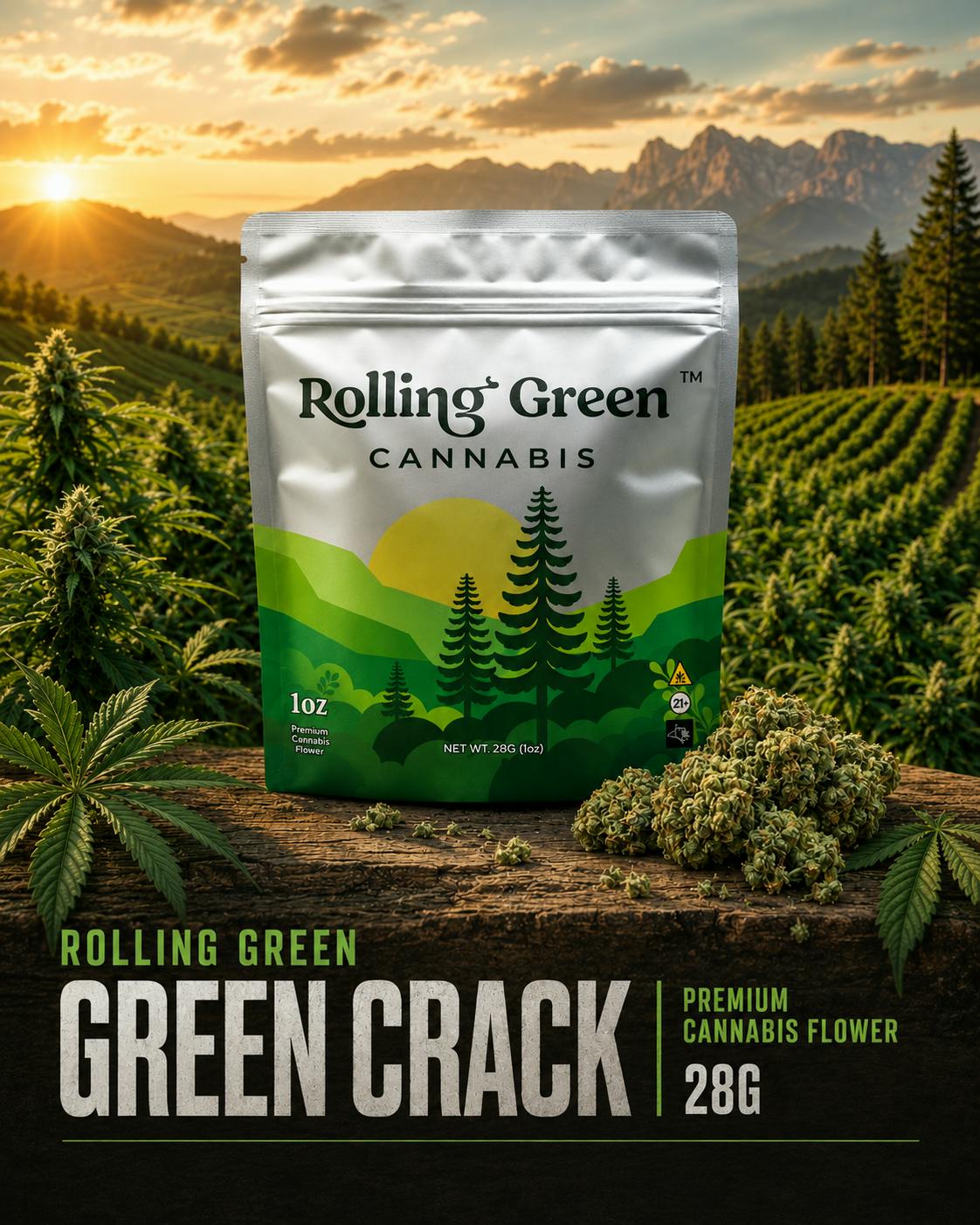 Product Rolling Green | Green Crack | 2.45% terps