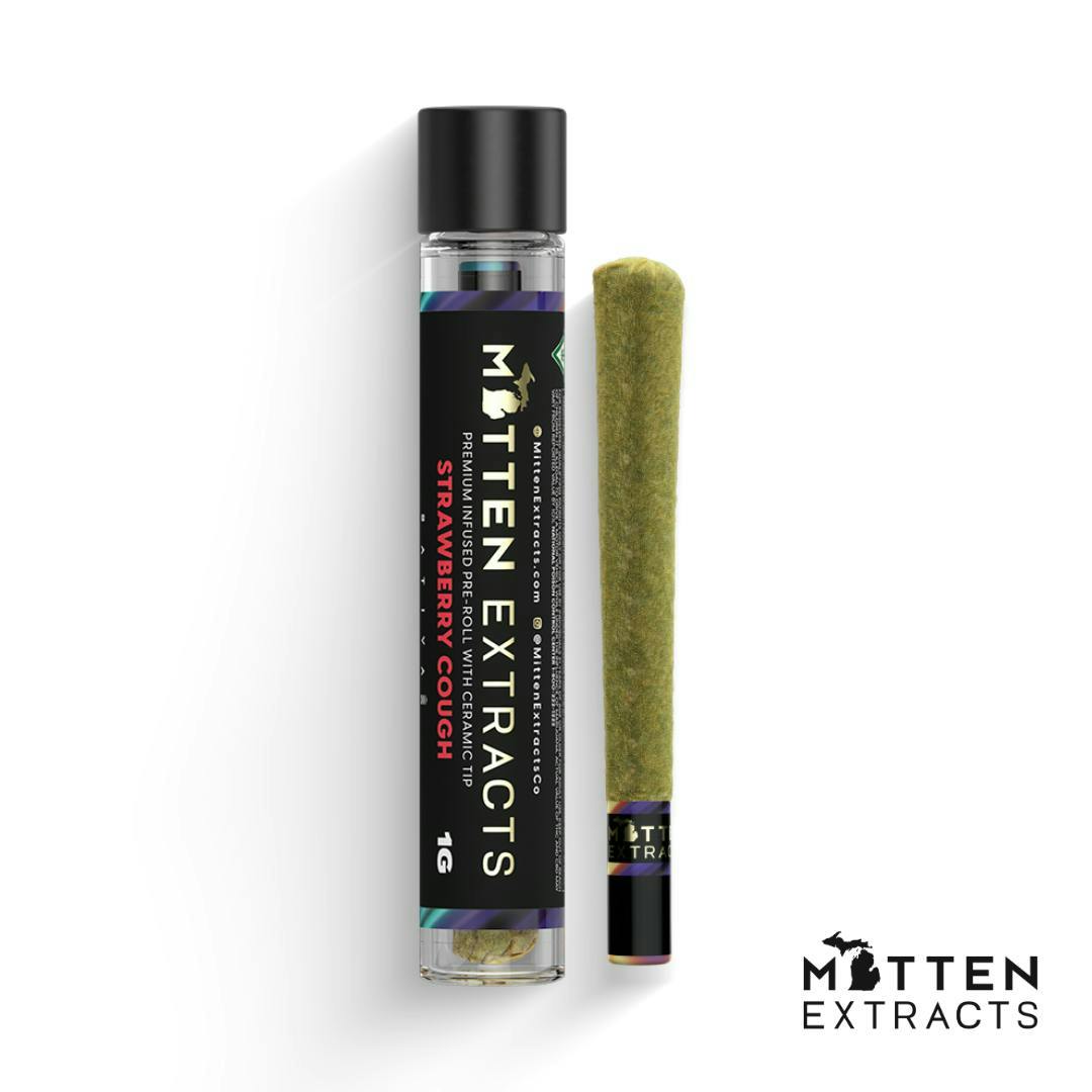 Mitten Extracts - 1.25g Infused Preroll - Strawberry Cough (S)