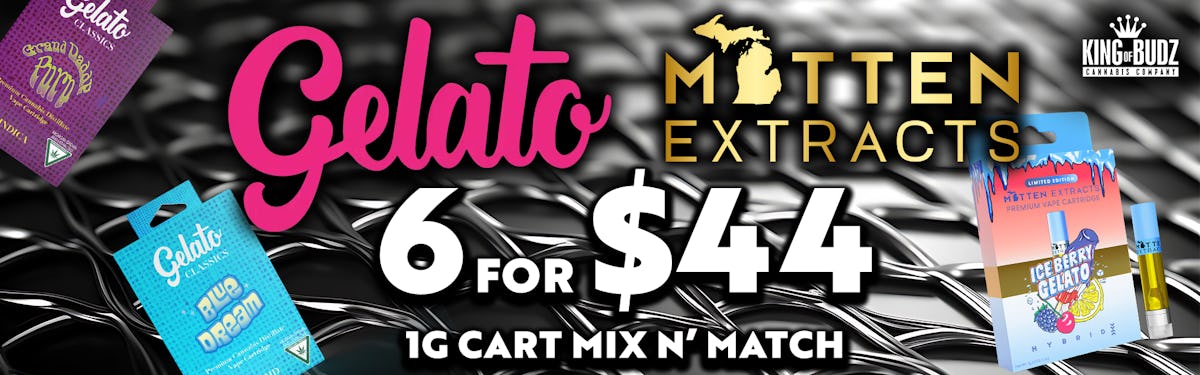 Mitten + Gelato 1g Carts 6/$44