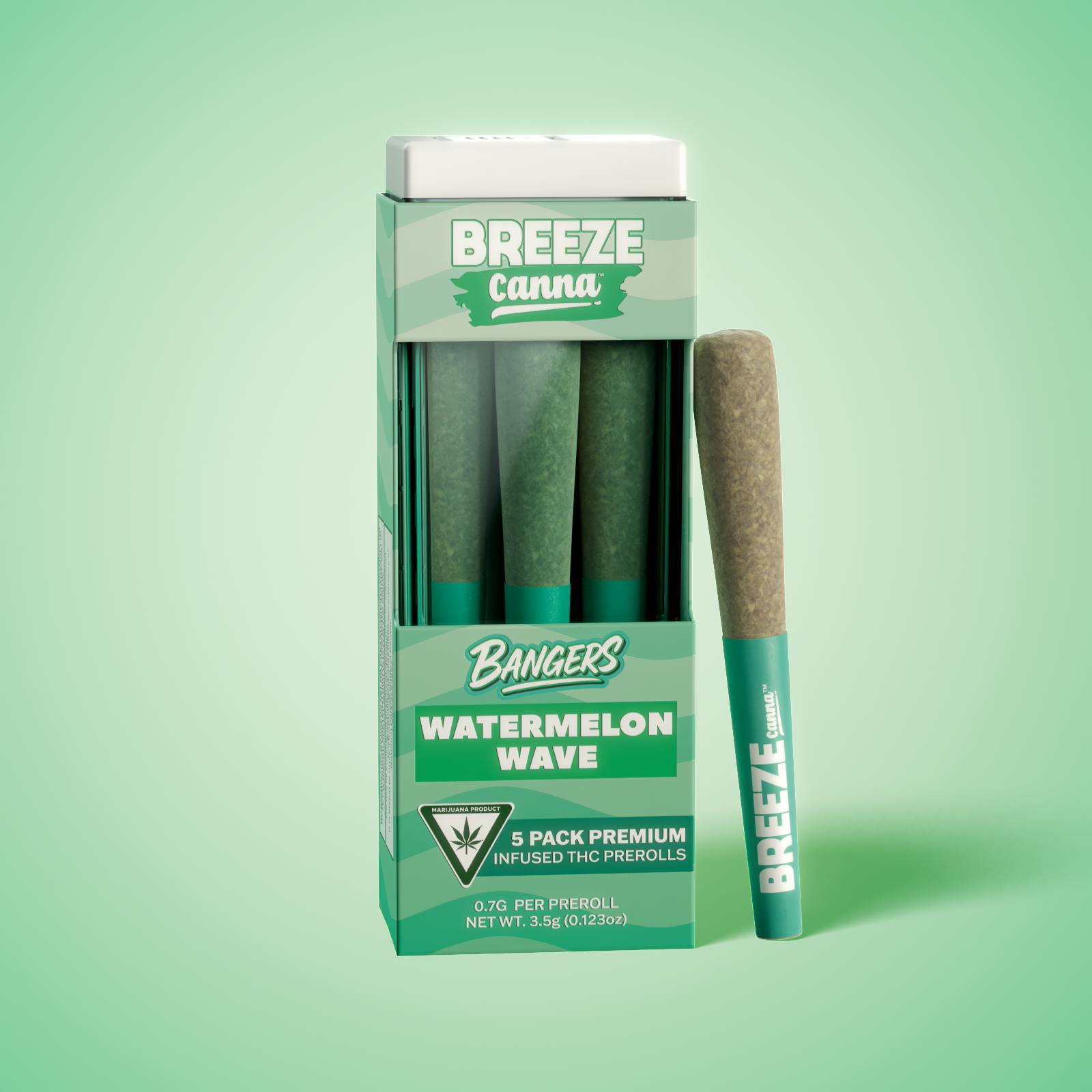 elf bar vape uk Watermelon Mint Breeze PRO 2000 Disposable Vape main image 1
