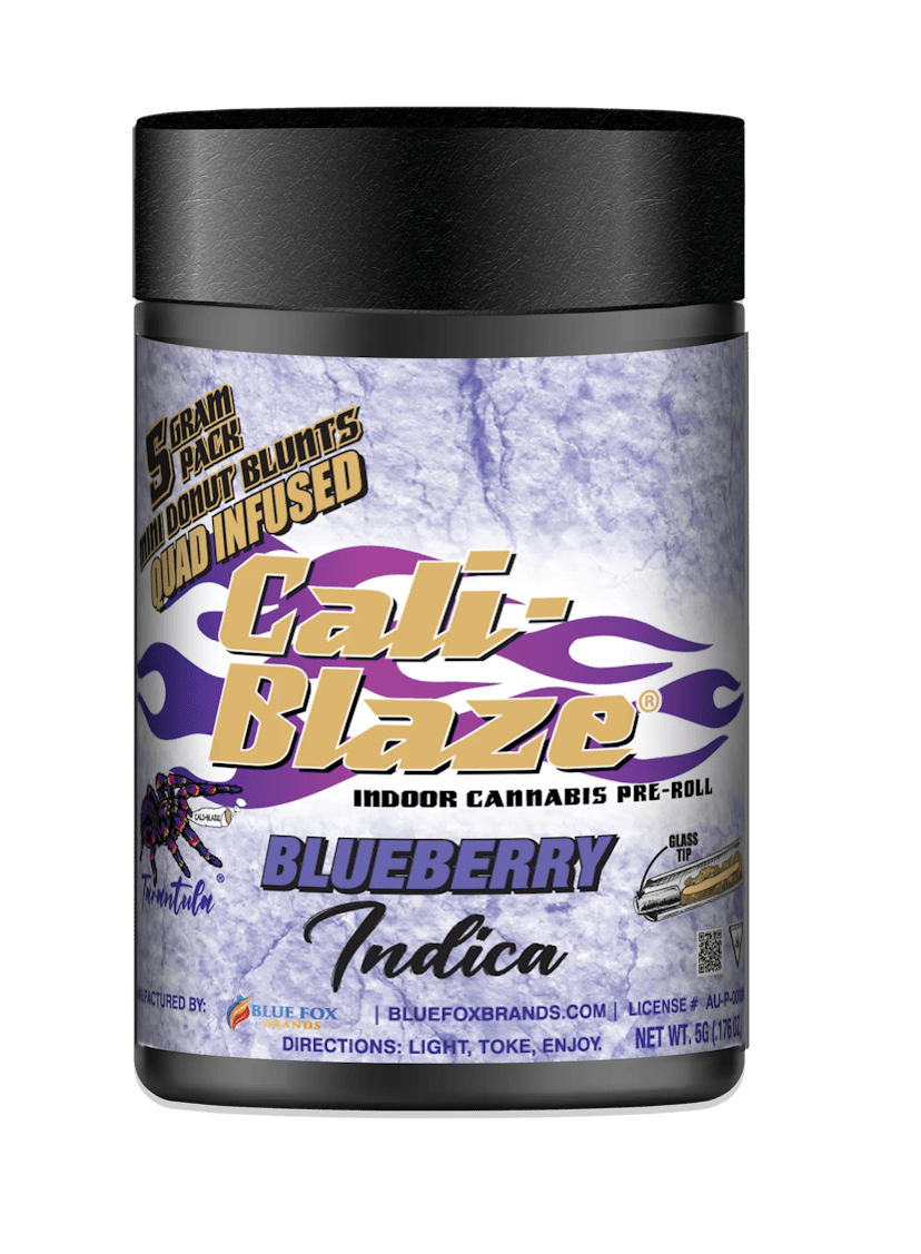 Cali Blaze 5 x 1g Mini Blunts Blueberry