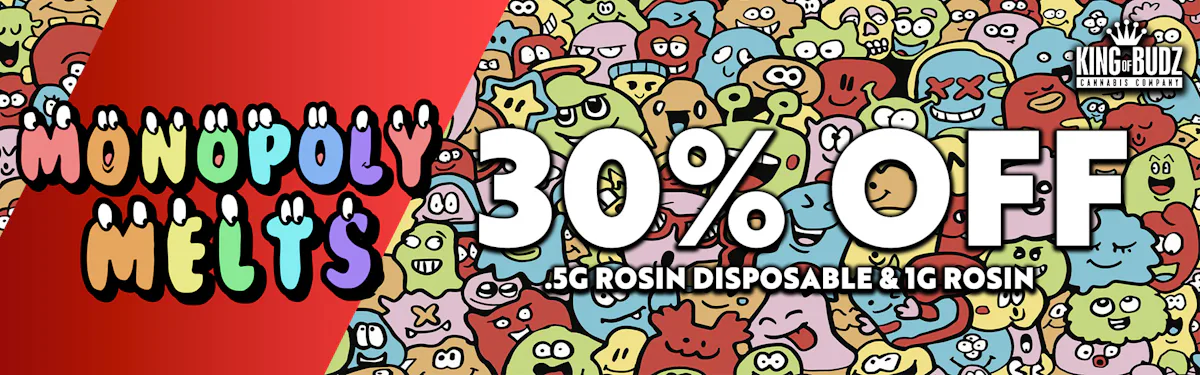30 Percent Off Monopoly Melts 1g Rosin