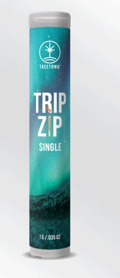 Product: Banana Acai Mints | Trip Zip Single | TreeTown