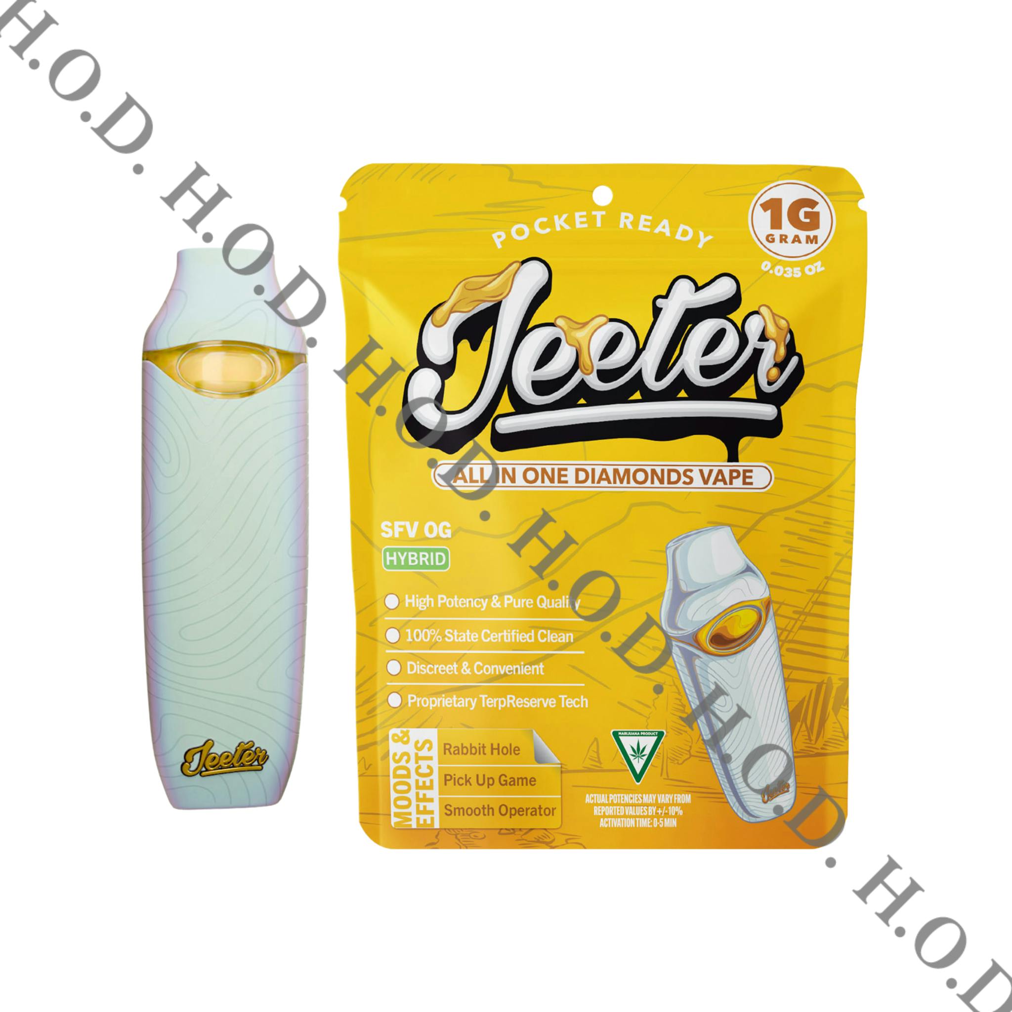 Jeeter SFV OG Liquid Diamond Disposable 1g | House of Dank Recreational  Cannabis - Gratiot
