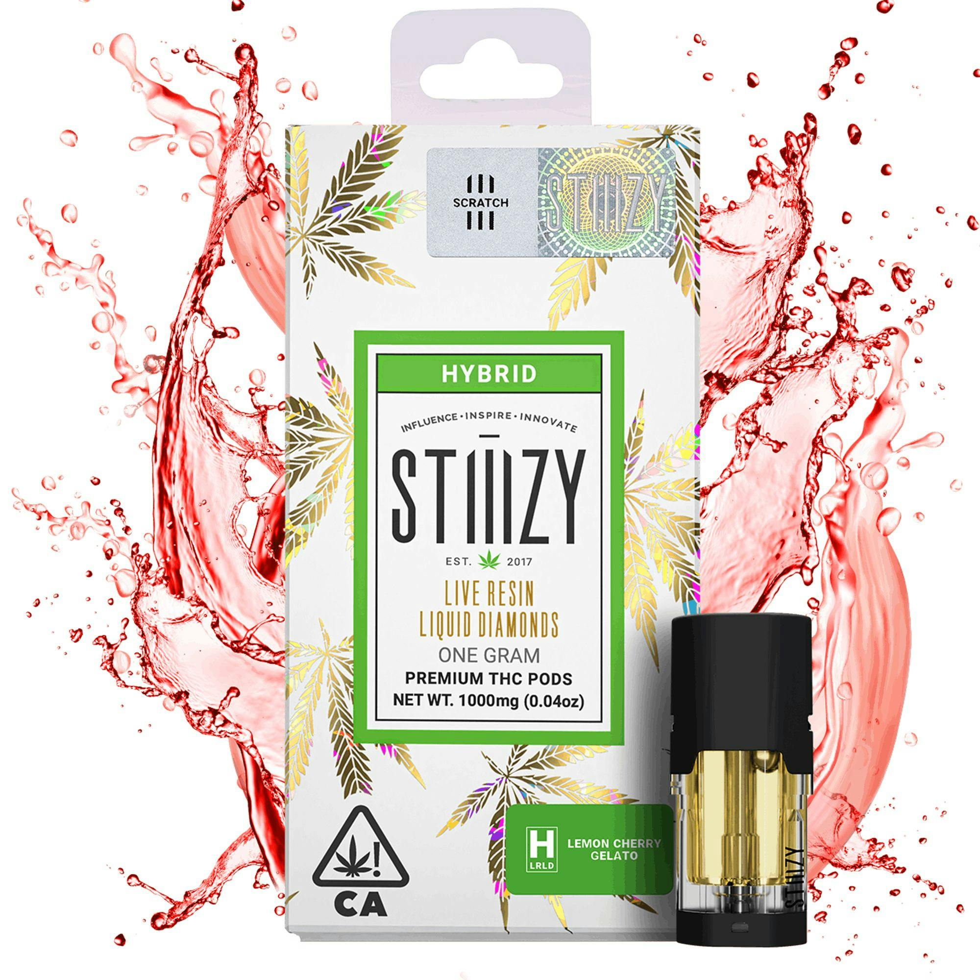 Stiiizy - 1g LQD Cartridge - Lemon Cherry Gelato