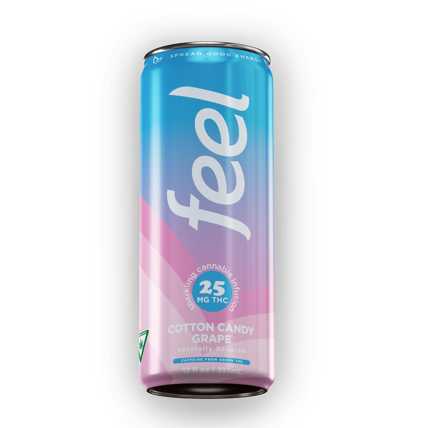 Feel Energy - Infused Drinks - (25mg THC + 60mg Caffeine) - **COTTON CANDY GRAPE**