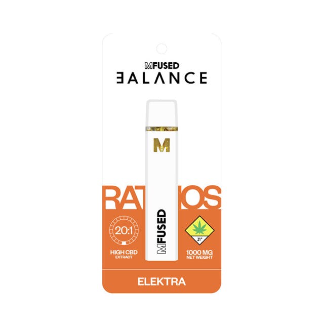 BALANCE RATIOS offer six unique blends of minor cannabinoids (CBD, CBG, CBN) to THC, the well-known psychoactive cannabinoid. The wider range of cannabinoids will work together to provide a more synergistic effects known as the “Entourage Effect” than just consuming high amounts of THC. Depending on the ratios, the (psychoactive) effects will differ due to the varying amounts of THC. The higher the ratio, the lower the THC. While the rest of the industry is obsessed with processing oil to maximize concentration and potency, MFUSED remains laser focused on selecting and cultivating only the finest material to deliver cannabis products as they were meant to be. Our advanced extraction technology and pioneering processes create the highest-grade oil concentrates, retaining and accentuating the naturally distinctive flavors and therapeutic attributes of cannabis. Follow our journey @mfusedculture. Features: - 1g of Full Spectrum Cannabinoids - 6 different ratios to best fit your needs - Proprietary polyextraction methods used to capture whole plant benefits - Pure Cannabis Derived Oil - Independently batch tested to ensure no harmful pesticides - Clean Green Certified [WA] - No Cutting Agents and/or Additives, EVER - Full Rechargeable Device via Micro-USB