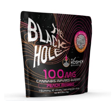 Product: Kosmik Black Hole | Peach Mango | Distillate Gummies - 100mg