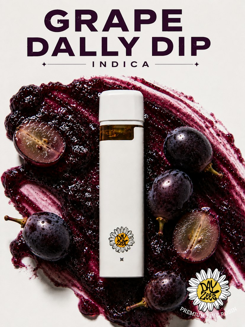 Dayzees Live Rosin Disposable | Grape Dally Dip
