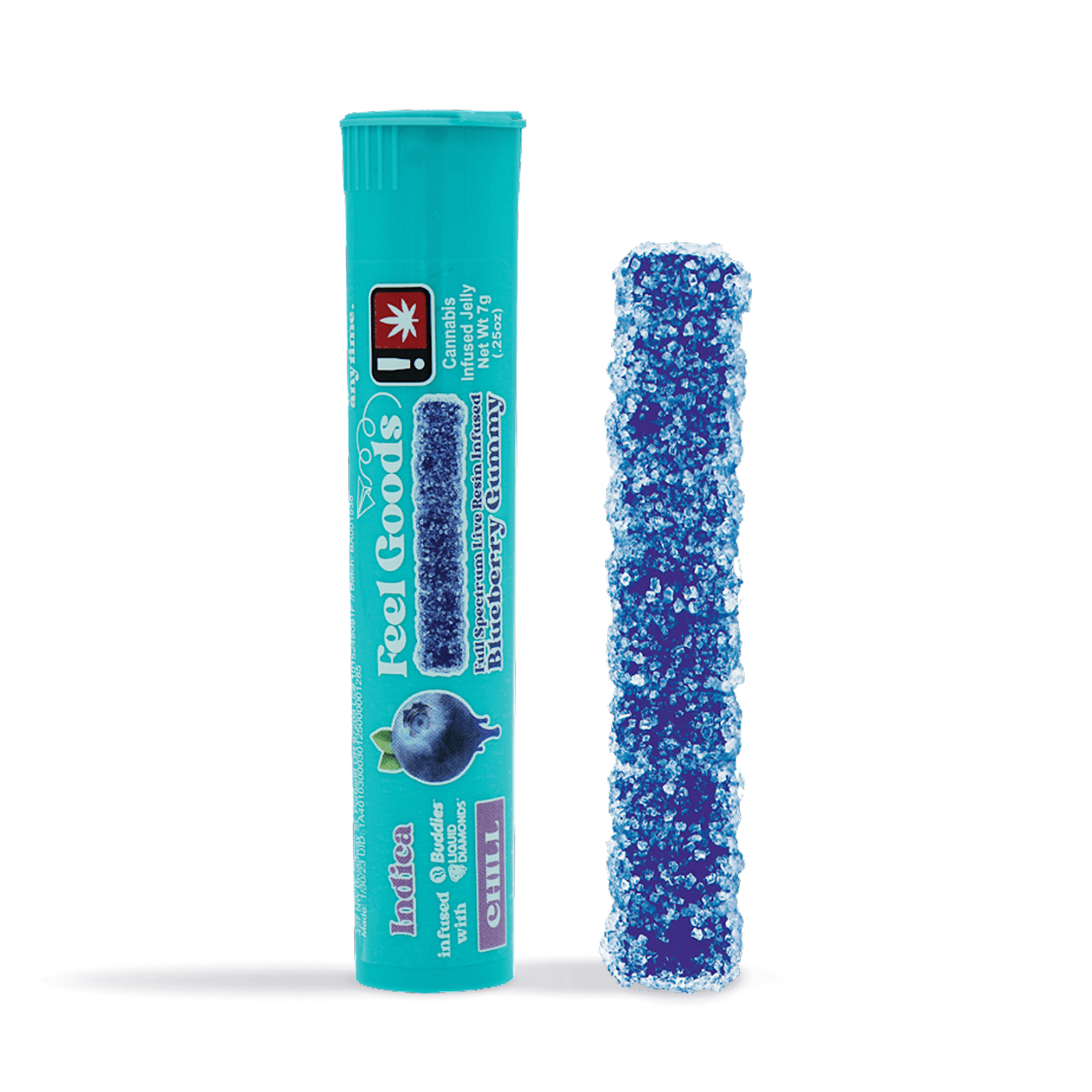 Juicy Blueberry Gummy Straw