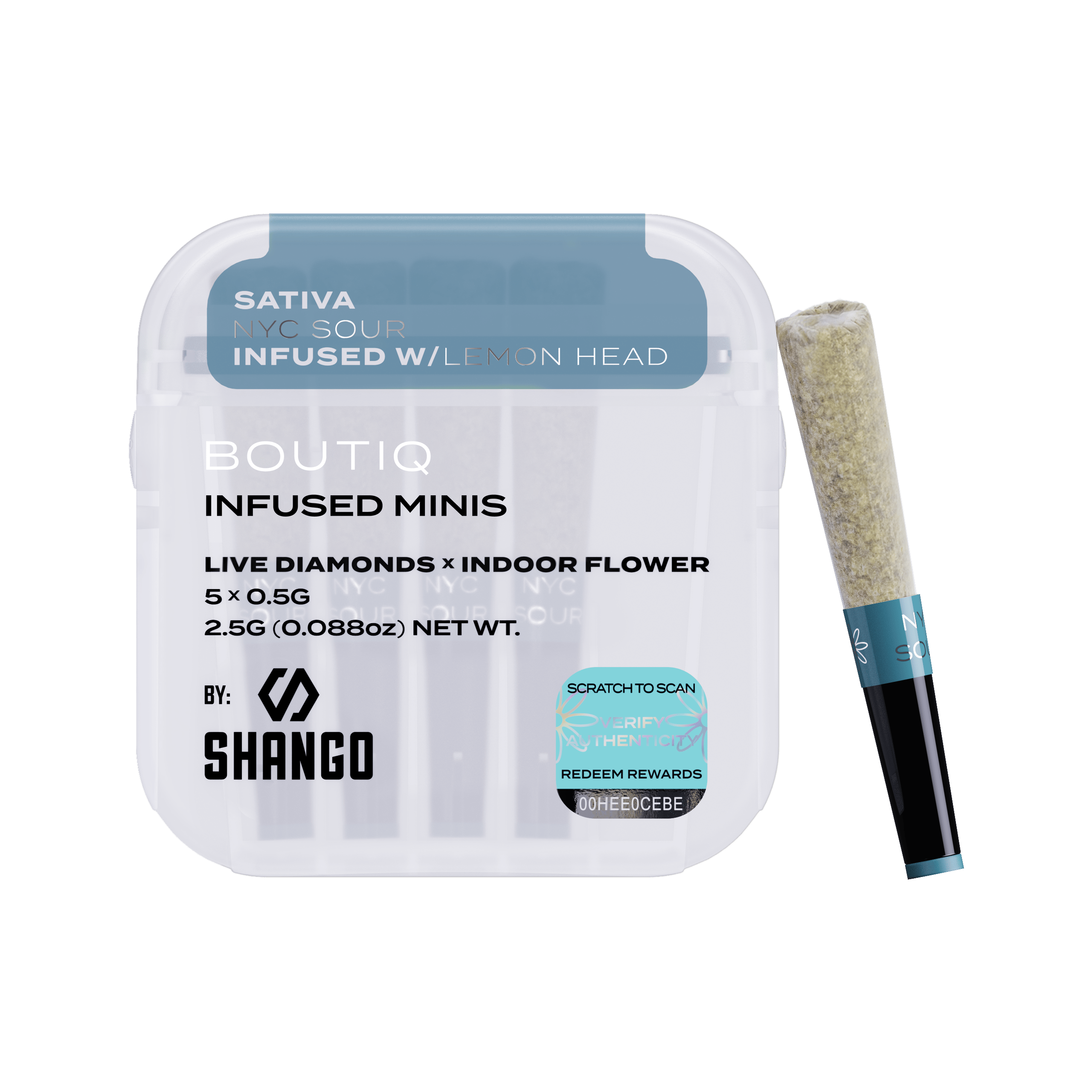 Boutiq - Live Diamonds Infused Mini Prerolls 5pk - NYC Sour X Lemon Head  (S) (2.5g) | The Mint - Bell Road