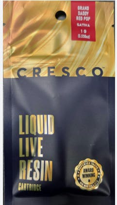 Cresco Rise - Grand Daddy Red Pop - 1g Liquid Live Resin Cart